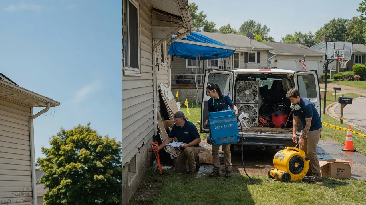 Ceiling Leak Cleanup in Tovey, IL near me